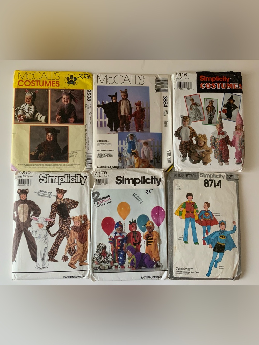 Vintage Kids Costume Patterns